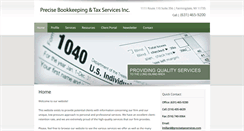 Desktop Screenshot of precisetaxservices.com